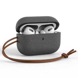 베루스 에어팟 프로 2세대 모던 샌드스톤 이중 하드 범퍼 스트랩 케이스, 1개