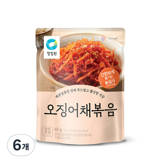 청정원 오징어채볶음 60g 6개 상품 이미지