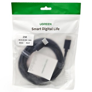 UGREEN 綠聯 4K HDMI傳輸線 高強度加粗網版, 1條, 2m