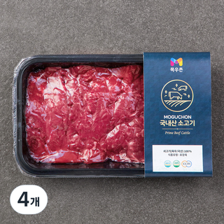 목우촌 국내산 소고기 불고기용 (냉장), 300g, 4개