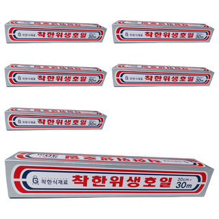 착한식재료 위생호일 25cm x 30m, 6개