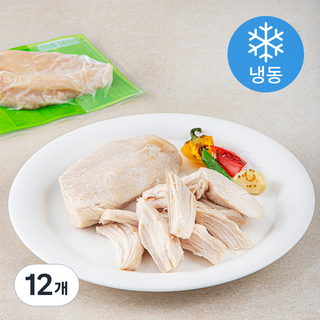 함께하닭 맛있는 스팀 헬스 닭가슴살 수제 찐저염맛 (냉동), 100g, 1개입, 12개