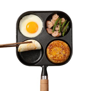 데일리픽 인덕션 4구 IH 넌코팅 주철 계란 팬, 1개, 17cm