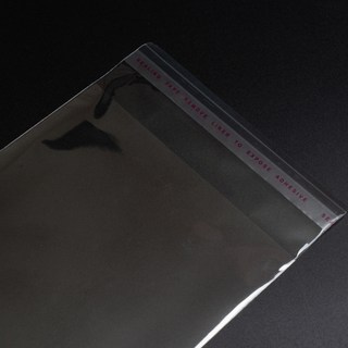 OPP自黏袋100個,17 x 24cm + 4cm,5包入,透明自黏袋,文具包裝袋,飾品包裝袋, 5包