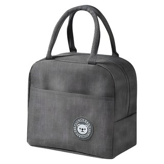 디에스 캠핑 피크닉 곰돌이 보온보냉백, 블랙, 1개