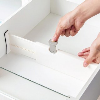 withWIN 서랍 분리 구분 찰떡 가로세로 칸막이 고정 파티션 중형, 화이트, 4개