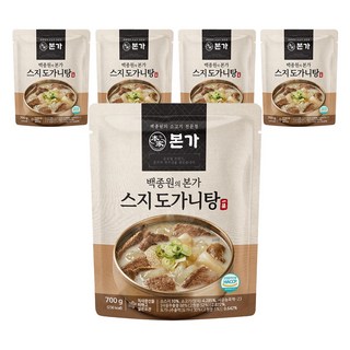 백종원의 본가 스지 도가니탕, 700g, 5개