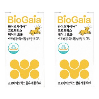 바이오가이아 프로텍티스 베이비 드롭 프로바이오틱스, 5ml, 2개
