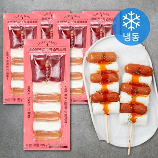 쿠즈락 소스담은 소떡소떡 (냉동), 135g, 5개 대표 이미지 - 매콤한 음식 추천