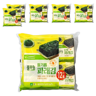 풀무원 들기름 파래김, 60g, 6개