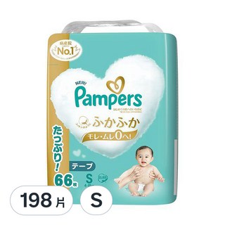 Pampers 幫寶適 日本境內版 黏貼型尿布, S, 198片
