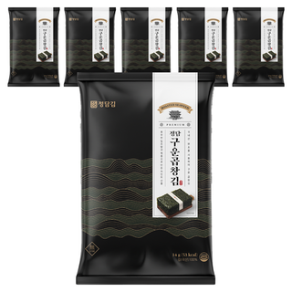 정담김 정담 구운 곱창김 14g x 5p, 6개