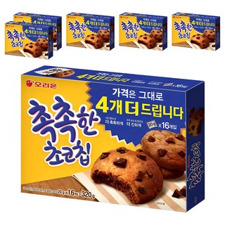 오리온 촉촉한 초코칩, 320g, 6개