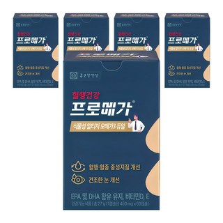 프로메가 식물성 알티지 오메가3 듀얼, 60정, 5개