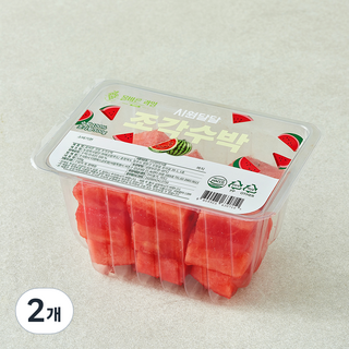 올바른과일 조각수박, 2개, 500g