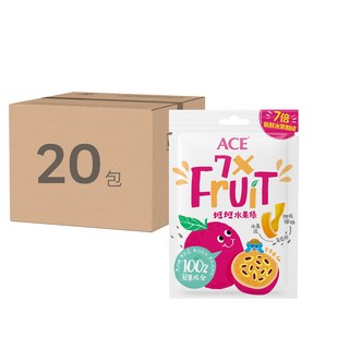 ACE 班班水果條 百香果+奇亞籽, 7倍新鮮水果製成, 32g, 20包