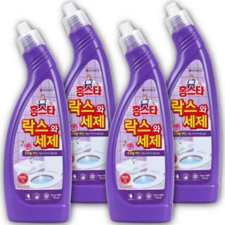 홈스타 락스와세제 후로랄파인, 750ml, 4개