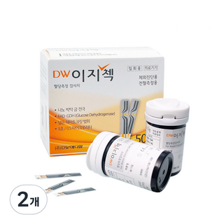 디더블유 이지첵 검사지 혈당측정지, 2개, 50개입