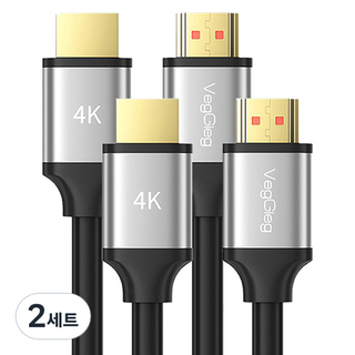 VegGieg HDMI 2.0 프리미엄 케이블 2p, 2세트, V-H302 2M