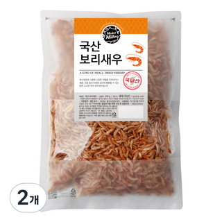 마켓밀러 국산 보리새우, 200g, 2개