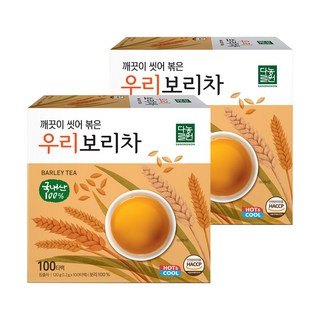 다농원 깨끗이 씻어 볶은 우리보리차, 1.2g, 100개입, 2개