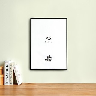 코멧 홈 알루미늄 프레임 인테리어 액자 A2, 1개, 블랙