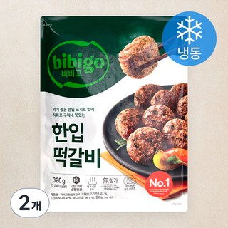 비비고 한입 떡갈비 (냉동), 320g, 2개