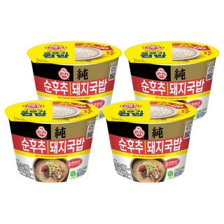 오뚜기 컵밥 얼큰 순후추 돼지국밥, 4개, 311.5g