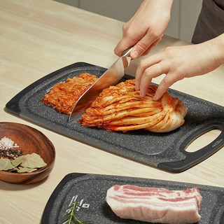 바겐슈타이거 마블 커팅보드 도마, 블랙, 1개
