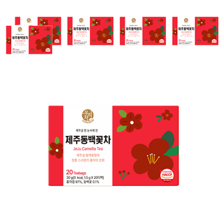 우리차 제주 동백꽃차, 6개, 20개입, 1.5g
