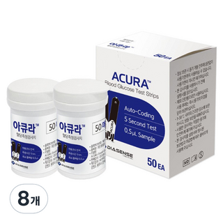 아큐라 혈당시험지, 50개입, 8개