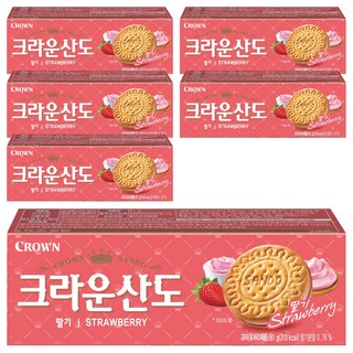 크라운산도 딸기, 61g, 6개