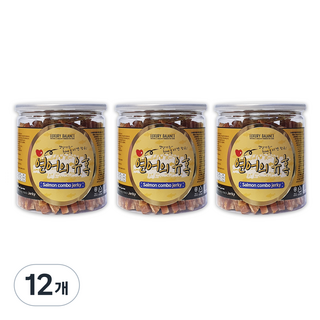 럭셔리발란스 강아지용 유혹 져키간식 200g, 연어, 12개