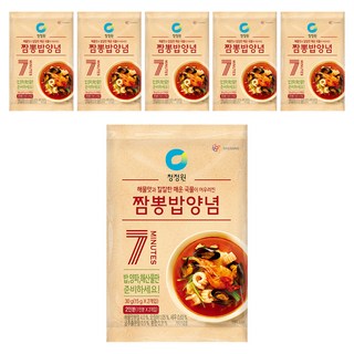 청정원 짬뽕밥양념, 30g, 6개
