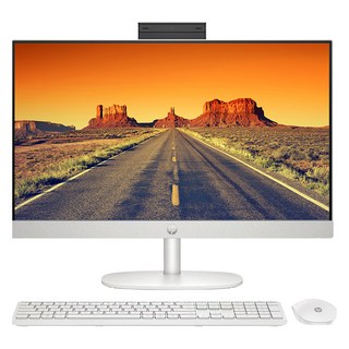 HP 2024 올인원 PC 사용 모습