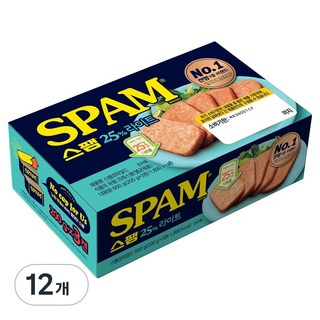 스팸 마일드 햄통조림, 12개, 200g