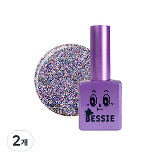 베씨 나빌레라 글리터 젤네일 12g, GL21 블루베리에이드, 11ml, 2개