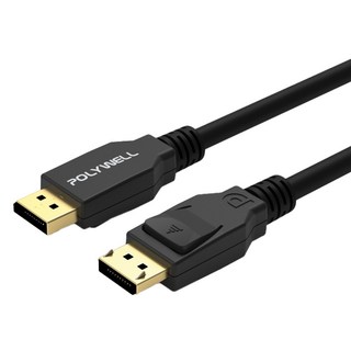 POLYWELL 寶利威爾 DP 1.2傳輸線 DisplayPort 公對公 2m, 1條