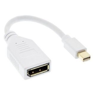 UniSync DisplayPort 母轉 Mini DisplayPort 公轉接器, 白色 / 15cm, 最高支援 1080P, 1條