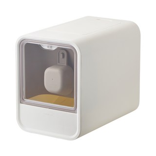 LocknLock 樂扣樂扣 方型米桶 7kg 8L+除濕劑, 1個, 淺褐色