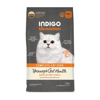 INDIGO 고양이 바이오뉴트리션 면역앤 기능성 사료, 유리너리+장건강, 2kg, 1개