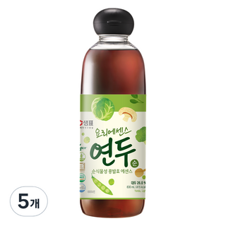 샘표 요리에센스 연두 순, 830ml, 5개