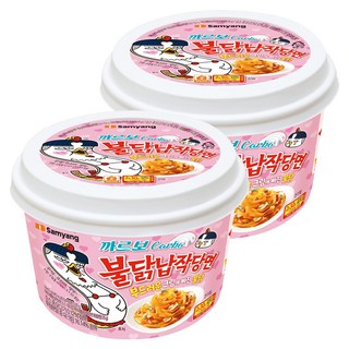 불닭 까르보불닭 납작당면 164.5g, 2개