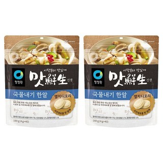 청정원 맛선생 멸치디포리 국물내기 한알 40p, 160g, 2개