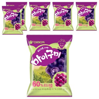 마이구미 포도, 66g, 6개