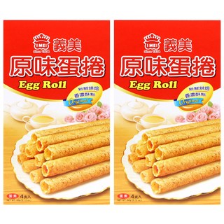 義美 蛋捲 原味, 60g, 2盒