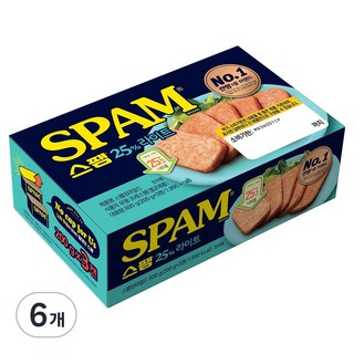 스팸 25% 라이트, 200g, 6개