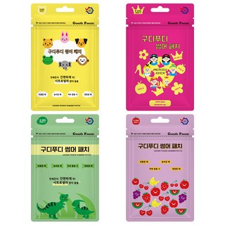 구디푸디 유아용 썸머패치 모기밴드 18p, 혼합색상, 4개