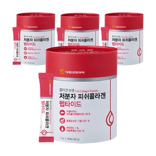 대웅생명과학 저분자 피쉬 콜라겐 펩타이드, 180g, 4개