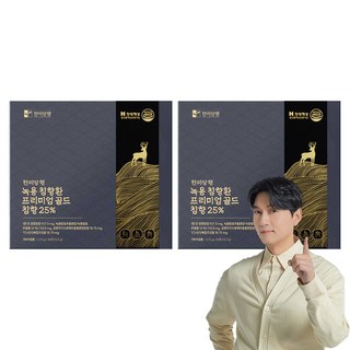 한미양행 녹용 침향환 프리미엄 골드 30정, 112.5g, 2개